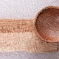 BOWL AND BOARD COMBO IN CURLY MAPLE