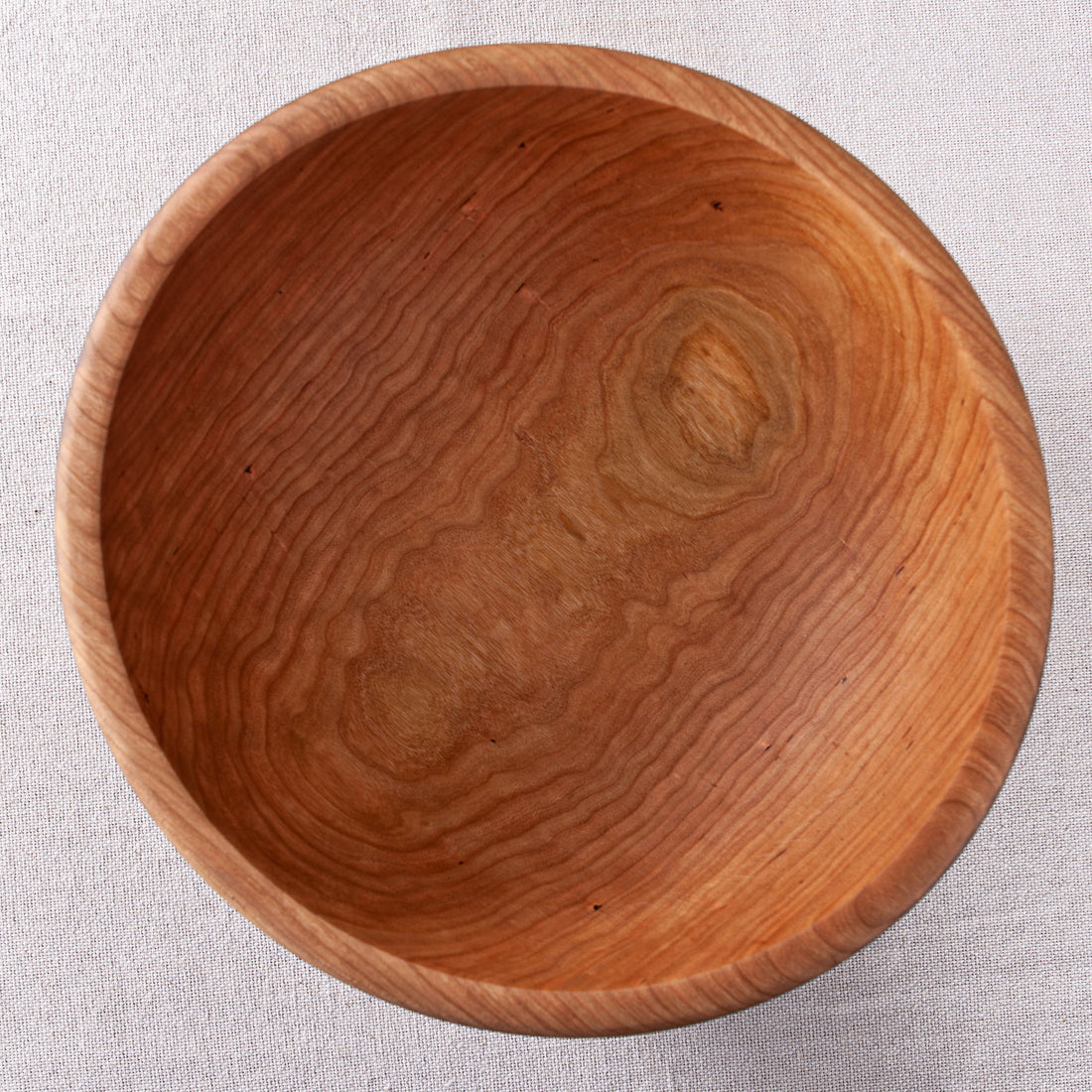 BANNETON BOWL IN EBONIZED CHERRY 13.5"x5"