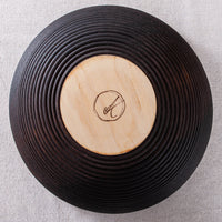 BANNETON BOWL IN EBONIZED CHERRY 13.5"x5"