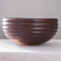 HIVE BOWL IN BLACK WALNUT 13.5"x6.25"