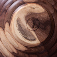 HIVE BOWL IN BLACK WALNUT 13.5"x6.25"