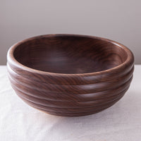 HIVE BOWL IN BLACK WALNUT 13.5"x6.25"