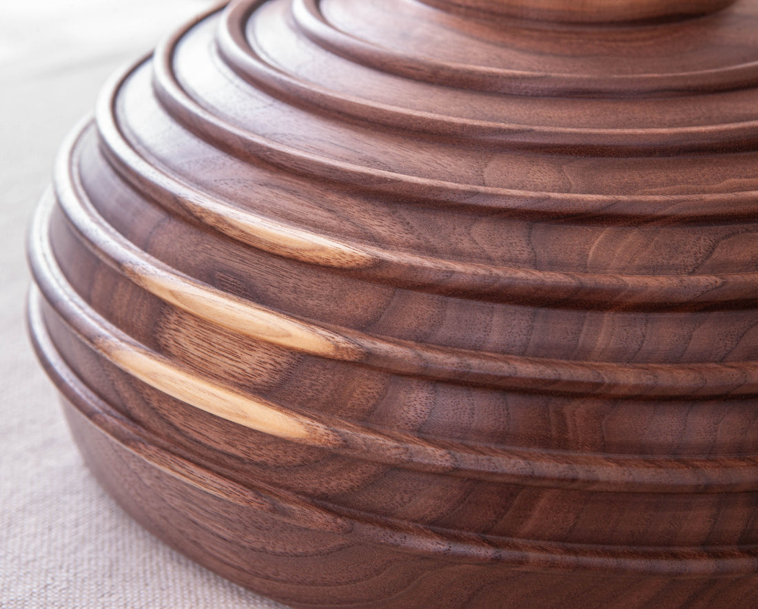 CASSINI BOWL IN BLACK WALNUT 14.5"x6.25"