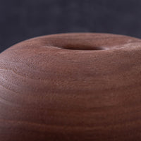 SUNKEN TOP VESSEL IN TEXTURED BLACK WALNUT