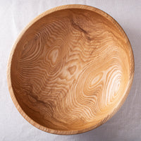 OBLIQUE RAISED BEAD BOWL IN FIGURED ASH 17.25" x 5"