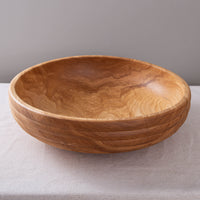 HIVE BOWL IN FIGURED ASH 18.25" x 5"