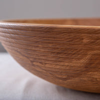BANNETON BOWL IN FIGURED ASH 17.5"X5”