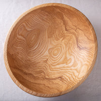 BANNETON BOWL IN FIGURED ASH 17.5"X5”