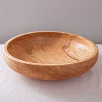 OBLIQUE BOWL IN TEXTURED FIGURED ASH 16.25"x4.25"