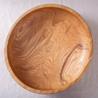 OBLIQUE BOWL IN TEXTURED FIGURED ASH 16.25"x4.25"