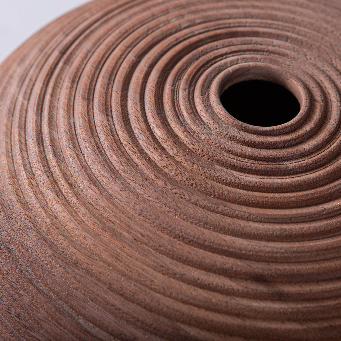 BEADED VESSEL IN TEXTURED BLACK WALNUT