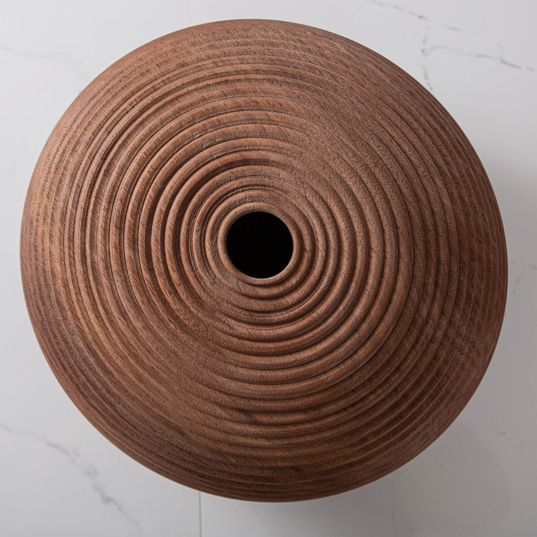 BEADED VESSEL IN TEXTURED BLACK WALNUT