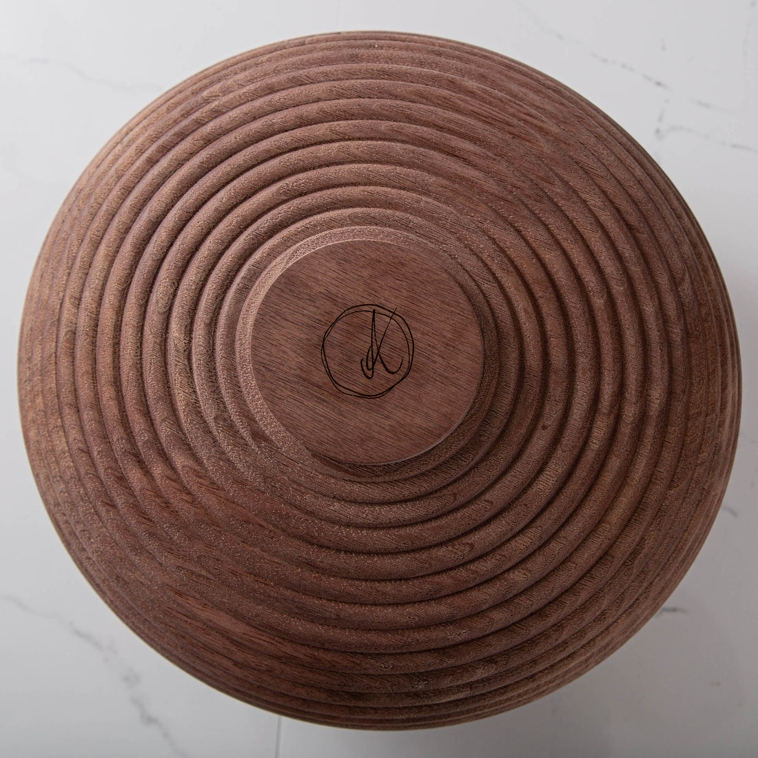 BEADED VESSEL IN TEXTURED BLACK WALNUT