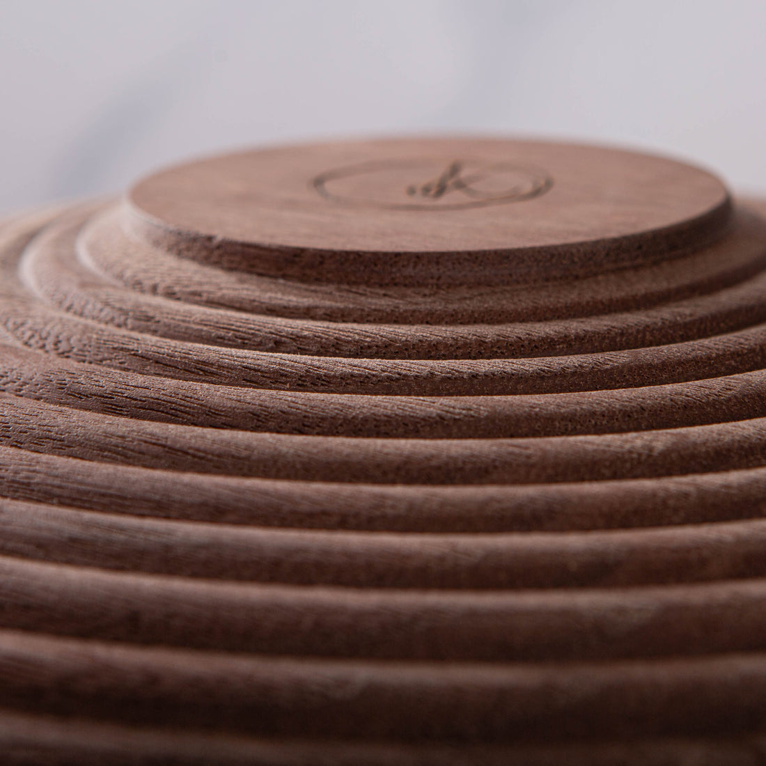 BEADED VESSEL IN TEXTURED BLACK WALNUT