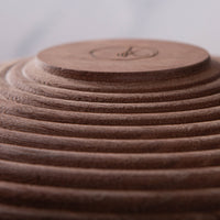 BEADED VESSEL IN TEXTURED BLACK WALNUT