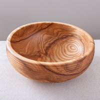 BEADED OBLIQUE BOWL IN FIGURED ASH 13x5"