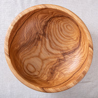 BEADED OBLIQUE BOWL IN FIGURED ASH 13x5"