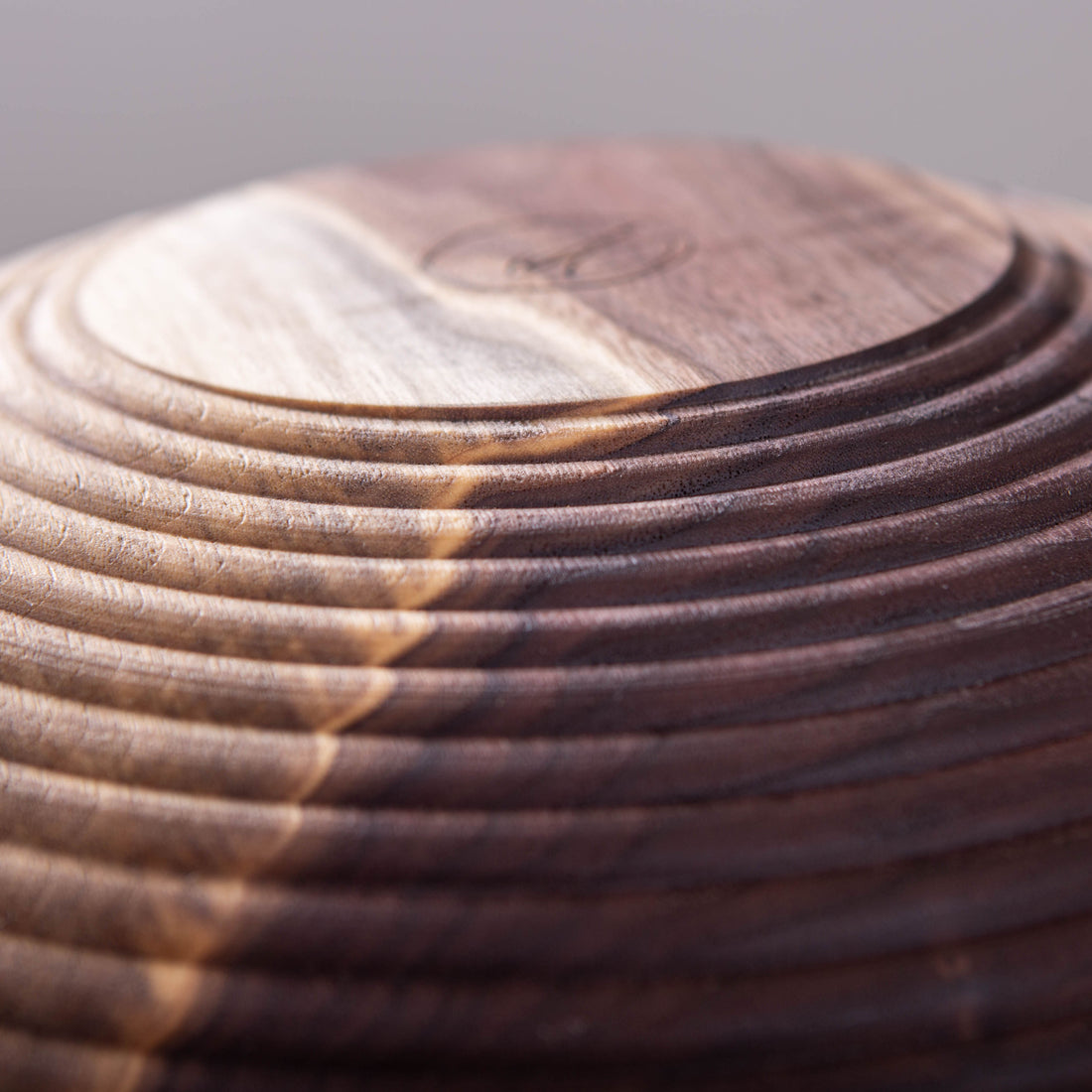 BEADED OBLIQUE BOWL IN BLACK WALNUT  13x4.75"