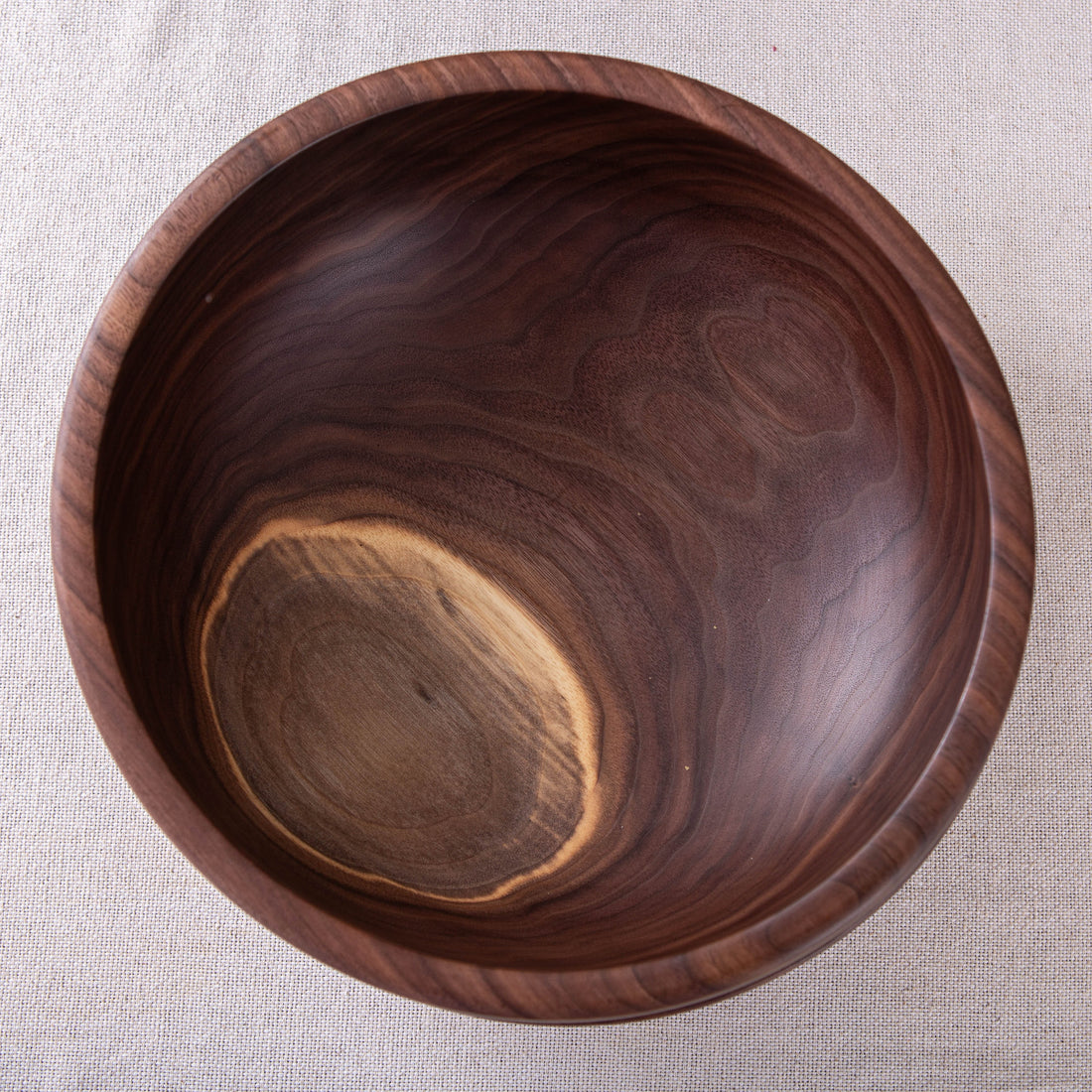 RAISED BEAD OBLIQUE BOWL IN BLACK WALNUT  13x4.75"