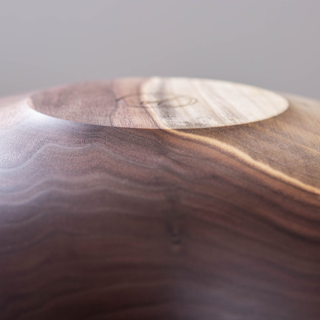 RAISED BEAD OBLIQUE BOWL IN BLACK WALNUT  13x4.75"