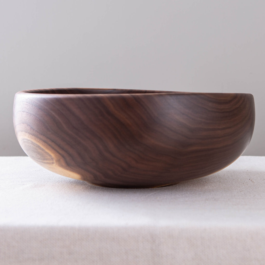 OBLIQUE BOWL IN BLACK WALNUT  13x5"