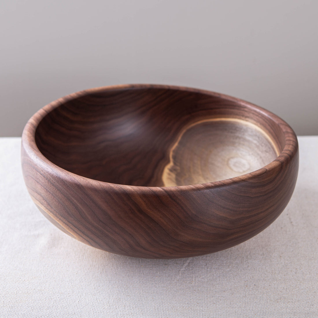 OBLIQUE BOWL IN BLACK WALNUT  13x5"