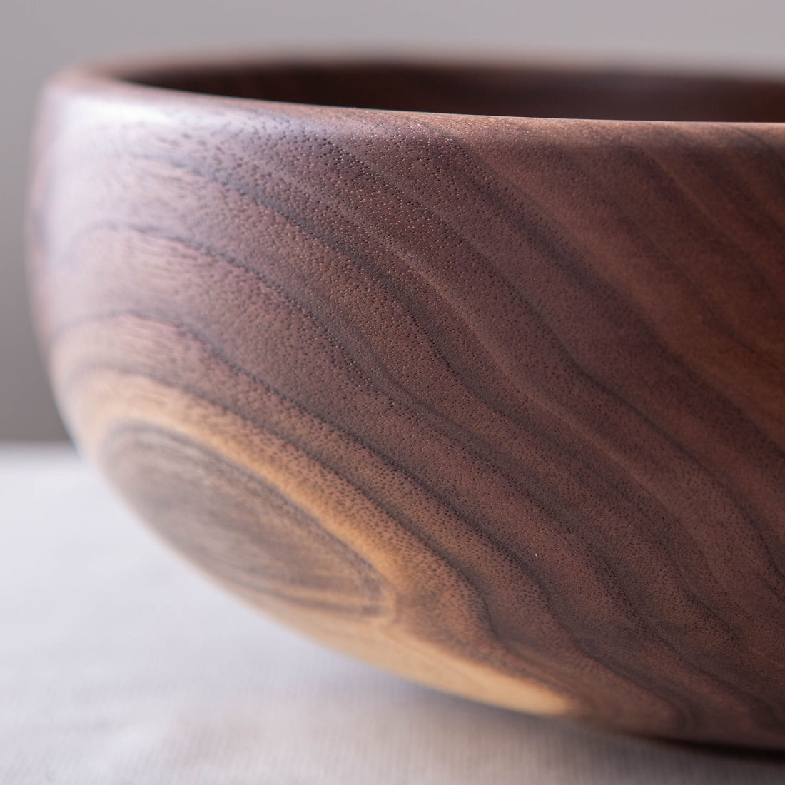 OBLIQUE BOWL IN BLACK WALNUT  13x5"