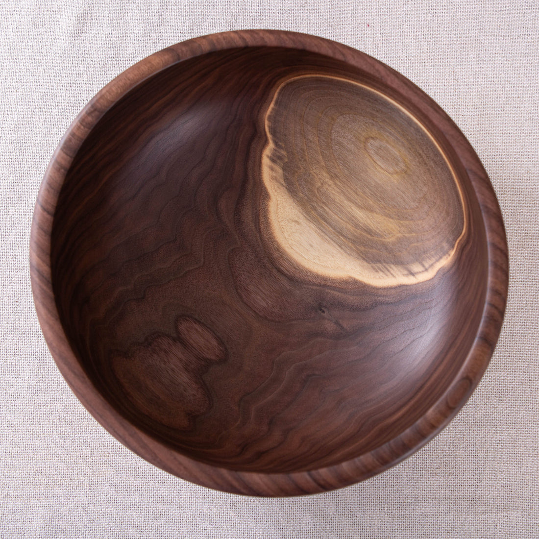 OBLIQUE BOWL IN BLACK WALNUT  13x5"