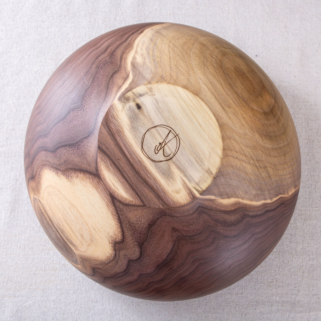 OBLIQUE BOWL IN BLACK WALNUT  13x5"