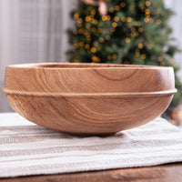 SINGLE BEAD PREMIER BOWL IN FIGURED ASH 17x6.25"