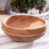 SINGLE BEAD PREMIER BOWL IN FIGURED ASH 17x6.25"