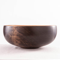 OBLIQUE BOWL IN CHERRY AND EBONIZED CHERRY 15" x 6.25"
