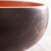 OBLIQUE BOWL IN CHERRY AND EBONIZED CHERRY 15" x 6.25"