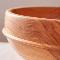 OBLIQUE RAISED BEAD BOWL IN FIGURED ASH 16.5" x 6.25"