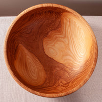 OBLIQUE RAISED BEAD BOWL IN FIGURED ASH 16.5" x 6.25"