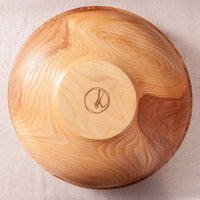 OBLIQUE RAISED BEAD BOWL IN FIGURED ASH 16.5" x 6.25"