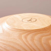 OBLIQUE RAISED BEAD BOWL IN FIGURED ASH 16.5" x 6.25"