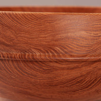 OBLIQUE RAISED BEAD BOWL IN FIGURED ASH 16.5" x 6.25"