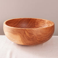 OBLIQUE BOWL IN FIGURED ASH 16" x 6.25"