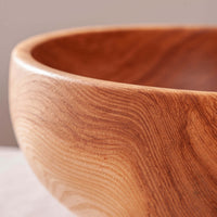 OBLIQUE BOWL IN FIGURED ASH 16" x 6.25"