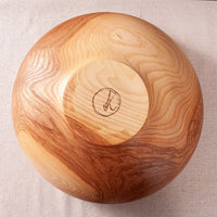 OBLIQUE BOWL IN FIGURED ASH 16" x 6.25"