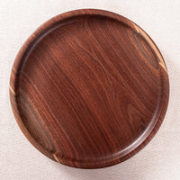 OBLIQUE PLATTER IN BLACK WALNUT 15.5"x1.75"
