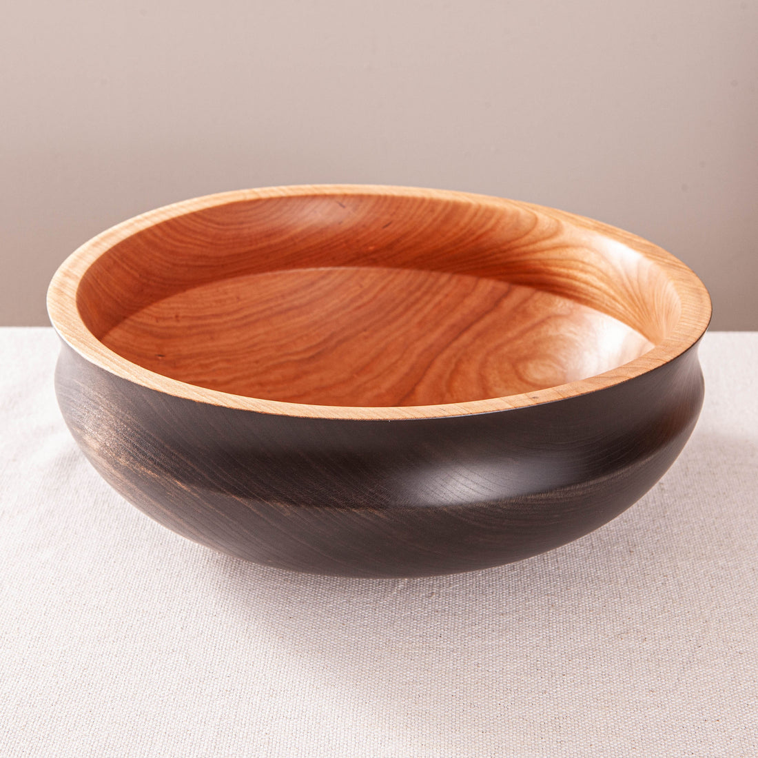 COVE BOWL IN CHERRY AND EBONIZED CHERRY