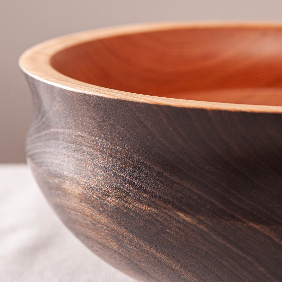 COVE BOWL IN CHERRY AND EBONIZED CHERRY