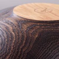 OBLIQUE BOWL IN WHITE OAK 15" x 6"