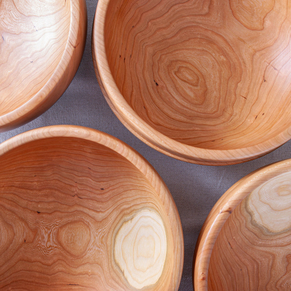 RAISED BEAD OBLIQUE BOWL IN CHERRY 13x5"