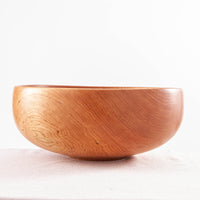 OBLIQUE BOWL IN CHERRY AND EBONIZED CHERRY 15" x 6.25"
