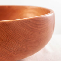 OBLIQUE BOWL IN CHERRY AND EBONIZED CHERRY 15" x 6.25"