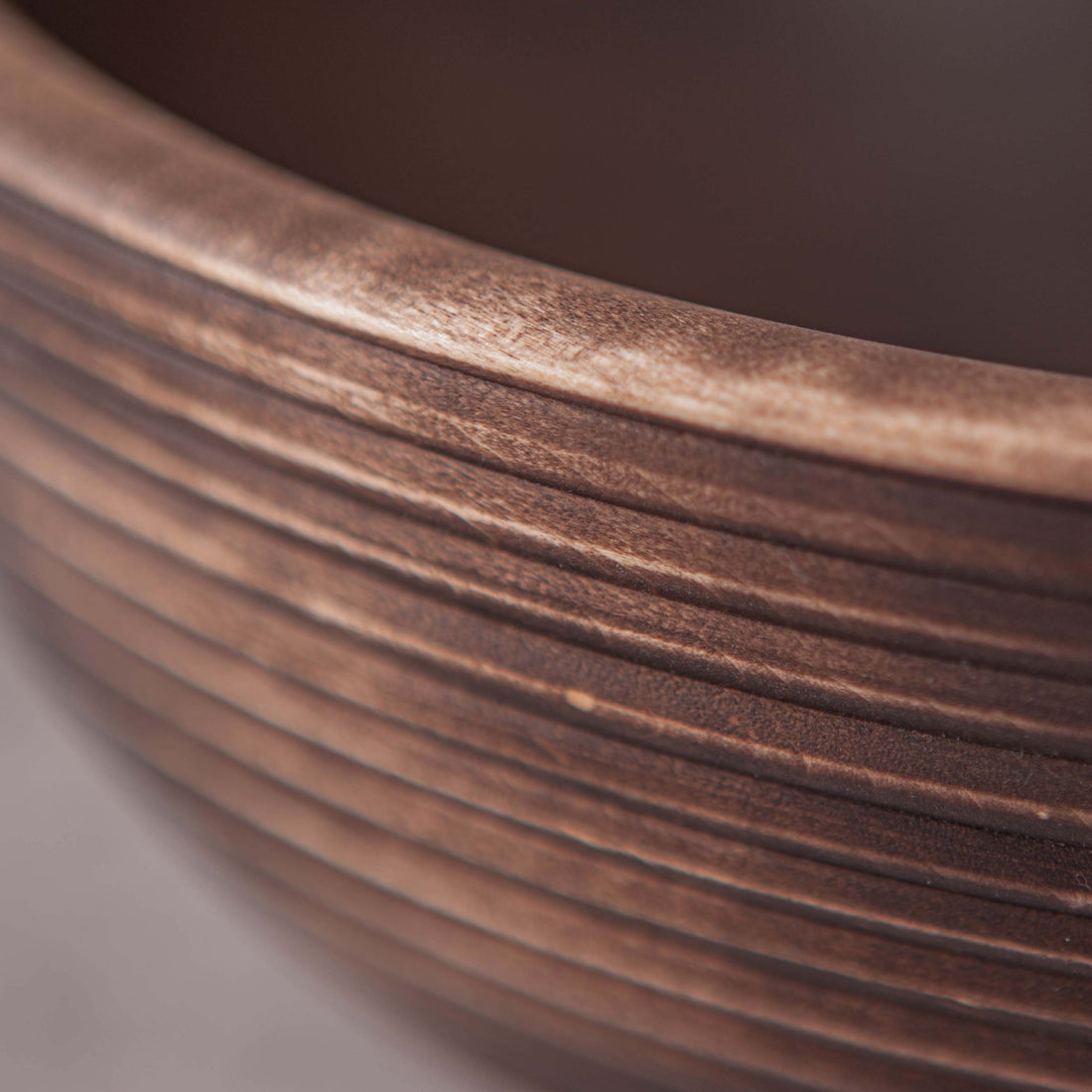 PALLADIUM BOWL BANNETON STYLE IN RED MAPLE 14X5.5"