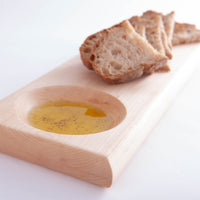 RECESSED BOWL SERVING BOARD IN MAPLE